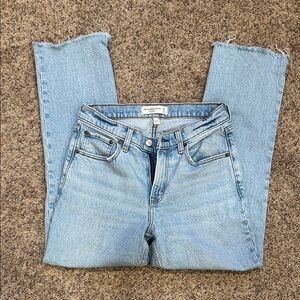 Abercrombie & Fitch mid rise straight jeans